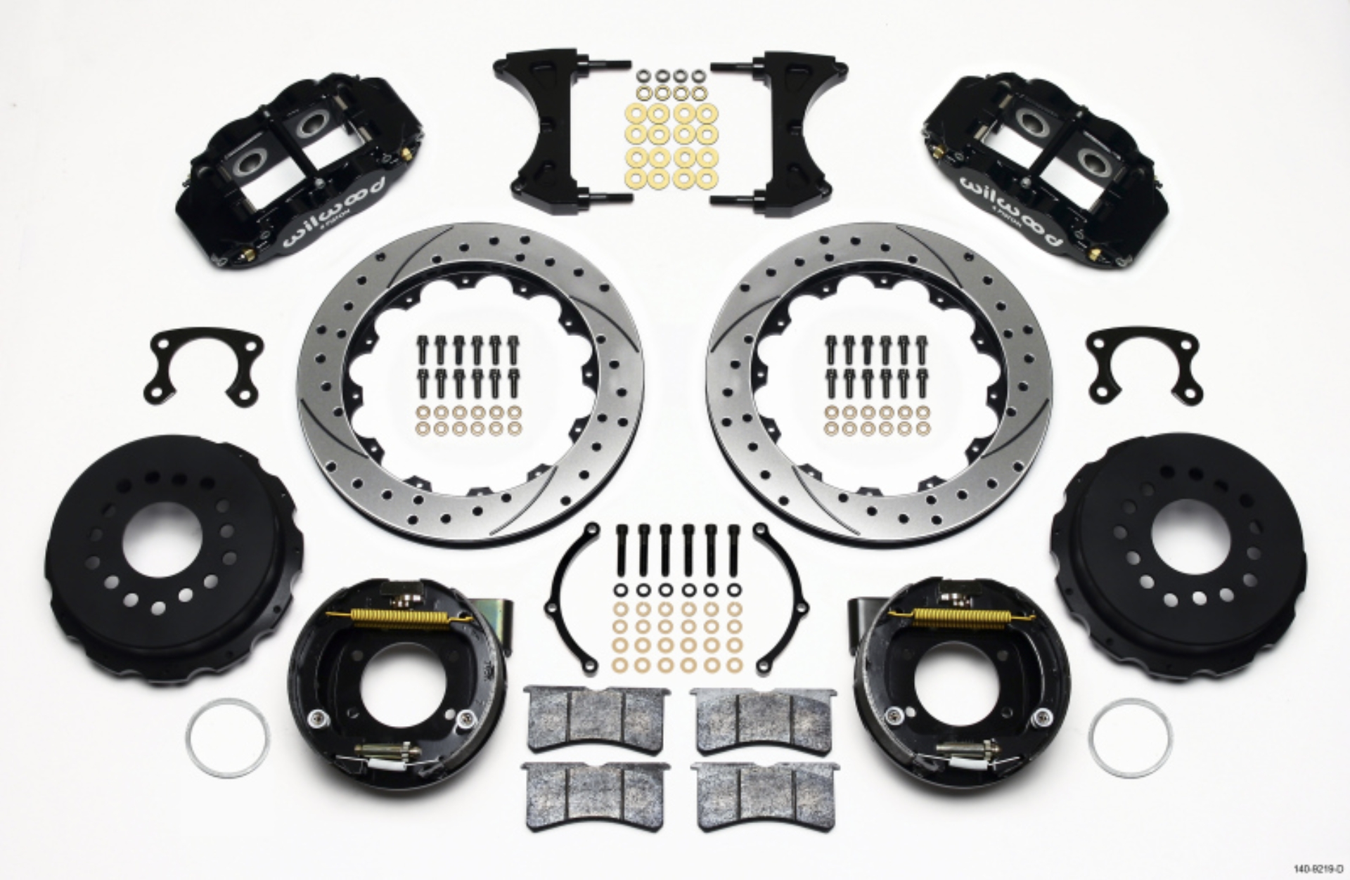 Picture of Wilwood Narrow Superlite 4R Rear P-Brk Kit 12-88in Drilled Big Ford New Style 2-50in Offset
