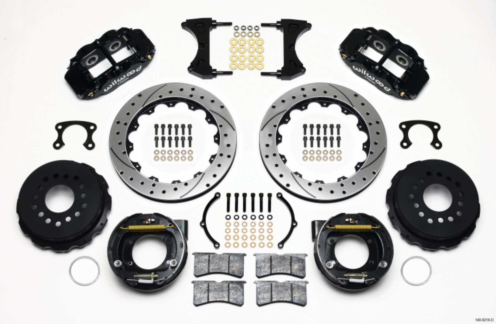 Picture of Wilwood Narrow Superlite 4R Rear P-Brk Kit 12-88in Drilled Big Ford New Style 2-36in Offset