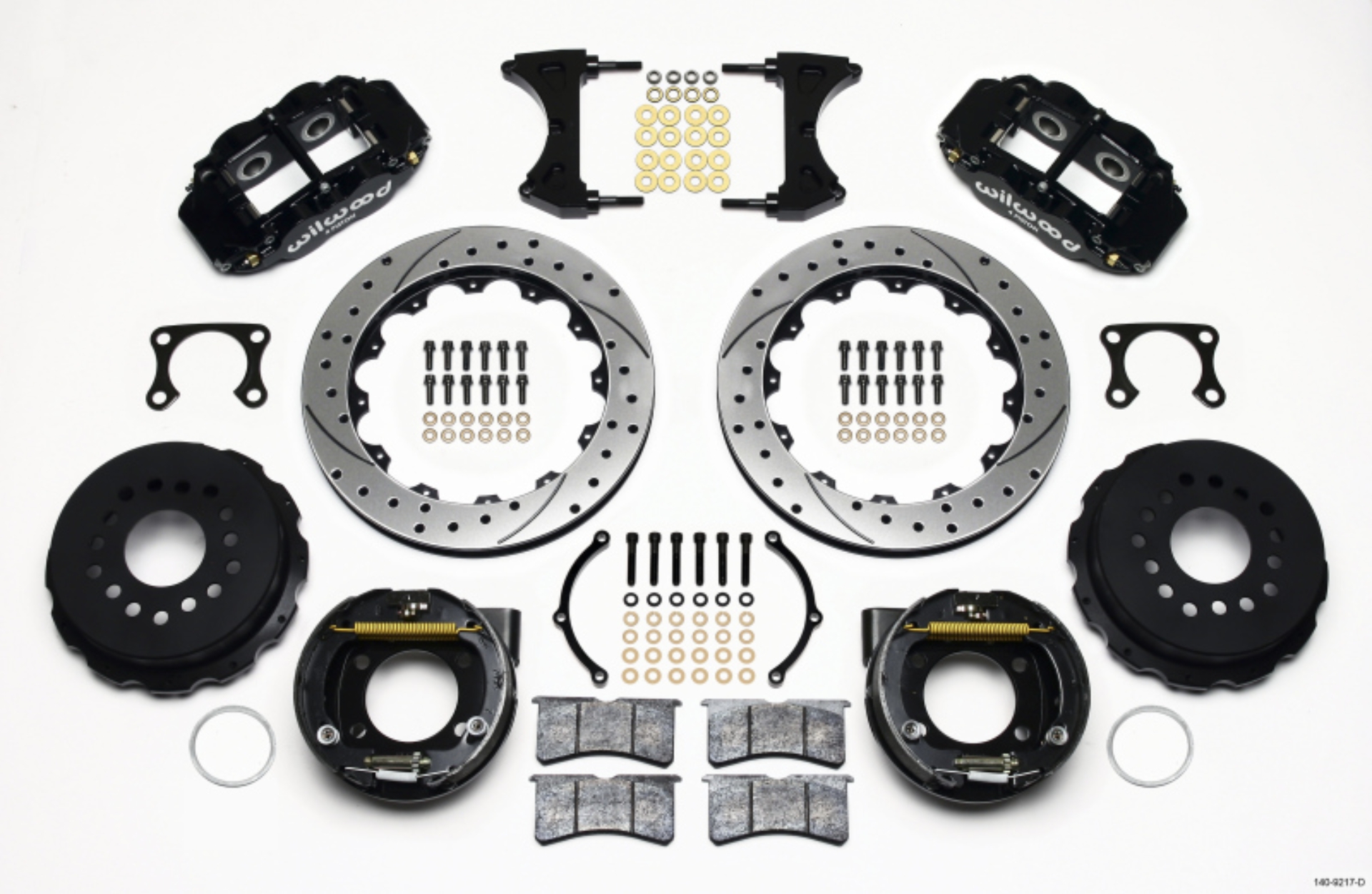 Picture of Wilwood Narrow Superlite 4R Rear P-Brk Kit 12-88in Drilled Big Ford Old Style 2-36in Offset