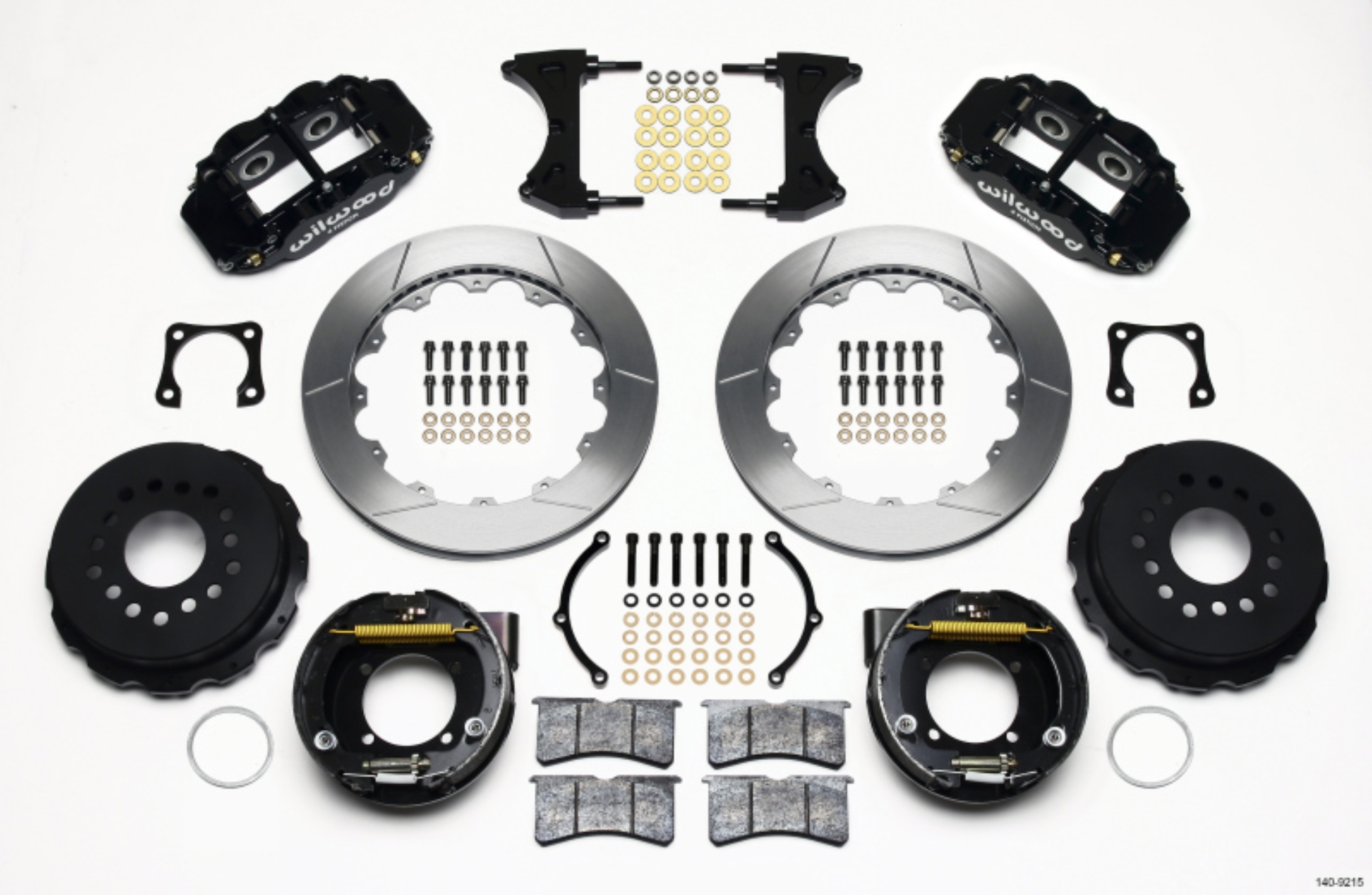 Picture of Wilwood Narrow Superlite 4R Rear P-Brk Kit 12-88in Chevy 12 Bolt-Spec 3-15in Brng