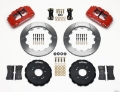 Picture of Wilwood FSLI4 Front Hat Kit 13-00in Drilled Red Nissan 240SX