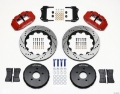 Picture of Wilwood Narrow Superlite 6R Front Hat Kit 14-00in Drill Red Nissan 350Z-Fiti G35