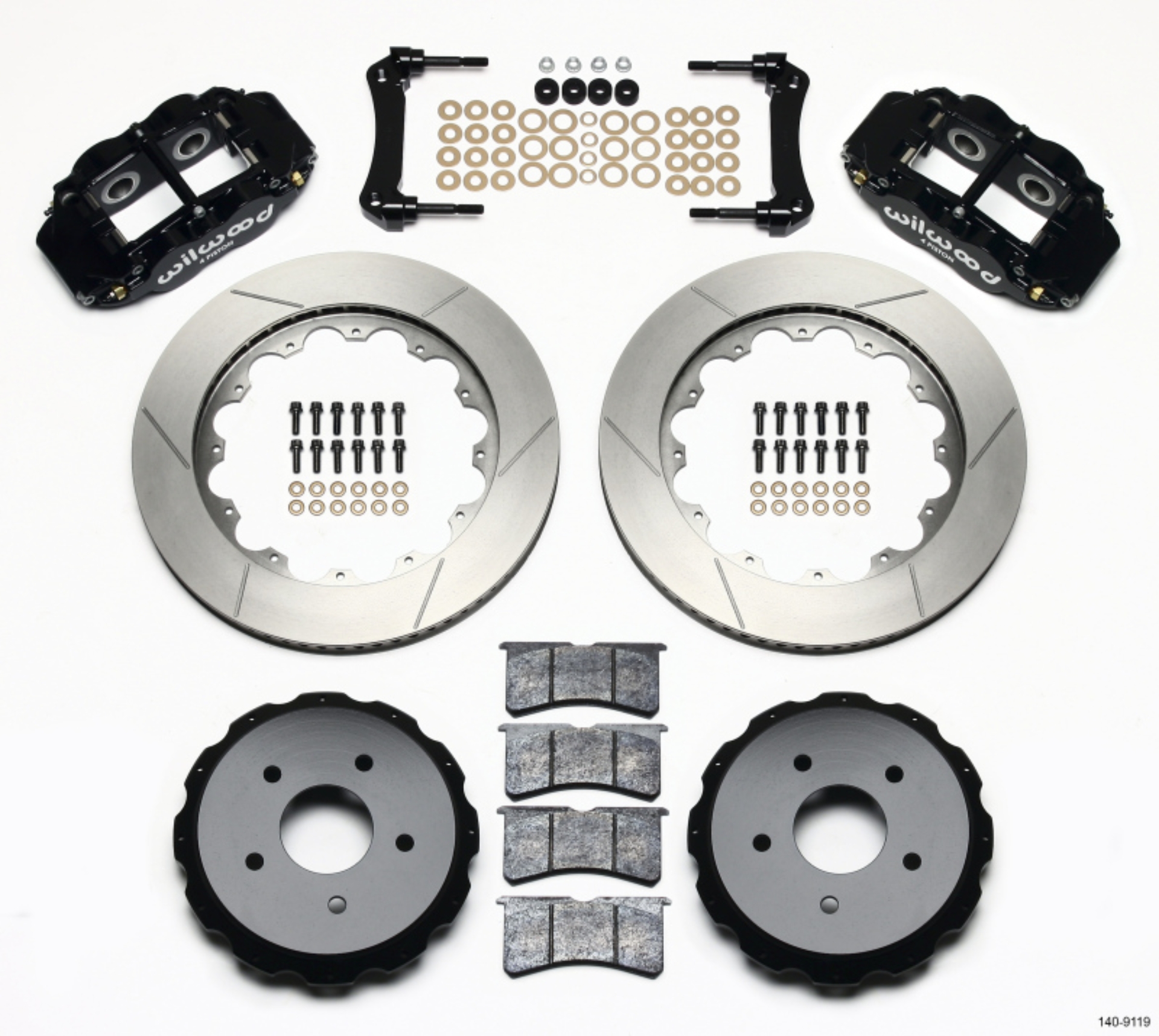 Picture of Wilwood Narrow Superlite 4R Rear Kit 14-00in 97-04 Corvette C5-Z06 05-13 C6