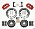 Picture of Wilwood Narrow Superlite 6R Front Hat Kit 13-06in Drill Red 2005-2014 Mustang