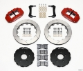 Picture of Wilwood Narrow Superlite 6R Front Hat Kit 13-06in Red 2005-up Corvette C6