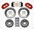 Picture of Wilwood Narrow Superlite 6R Front Hat Kit 13-06in Drilled Red 2004-2006 Pontiac GTO