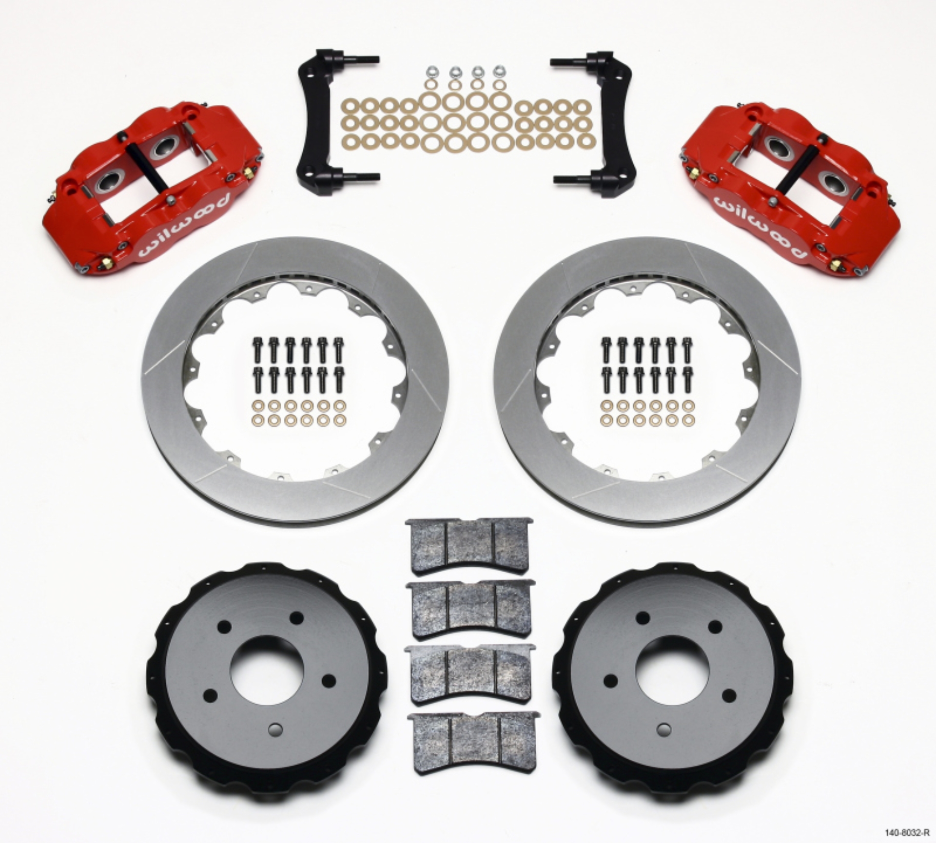Picture of Wilwood Narrow Superlite 4R Rear Kit 12-88in Red 97-04 Corvette C5-Z06