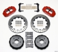 Picture of Wilwood Narrow Superlite 4R Rear Kit 12-88in Drilled Red 97-04 Corvette C5-Z06