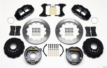 Picture of Wilwood Narrow Superlite 4R Rear P-Brk Kit 12-88in Chevy 12 Bolt w- C-Clips 2-75in Off Stag Mount