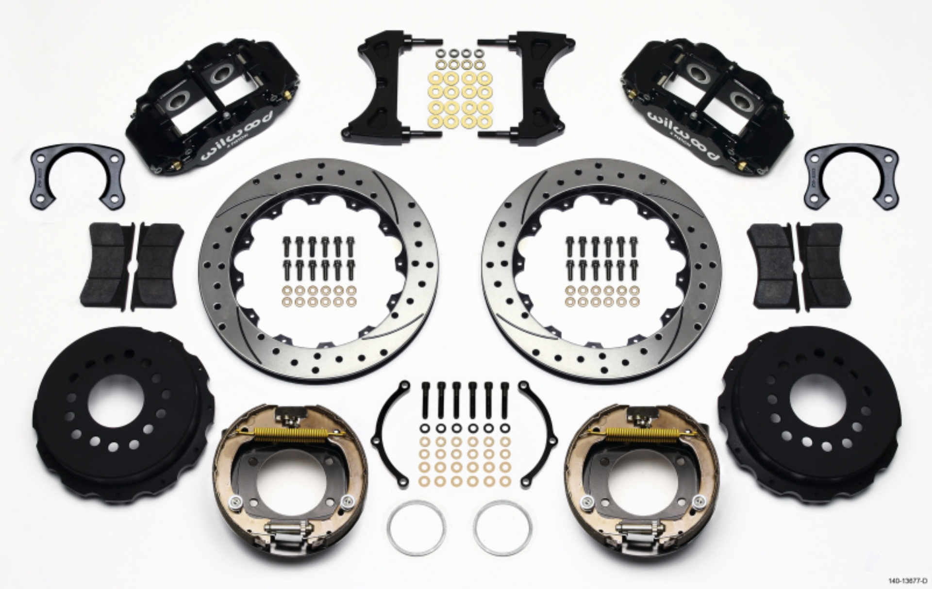 Picture of Wilwood Narrow Superlite 4R Rear P-Brk Kit 12-88in Drilled Big Ford New Style 2-50in Off Stag Mount