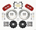 Picture of Wilwood AERO4 Rear Kit 14-00 Red 2007-2011 BMW E90 Series w-Lines