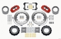 Picture of Wilwood Narrow Superlite 4R Front Hat Kit 14-00in Red 76-77 Ford Bronco Dana 44 w-Lines
