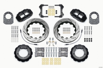 Picture of Wilwood Narrow Superlite 4R Front Hat Kit 14-00in Drilled 66-75 Ford Bronco Dana 30-44 w-Lines