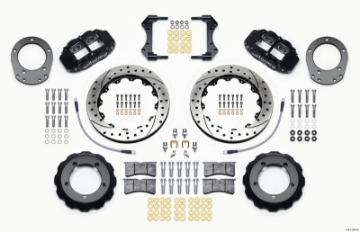 Picture of Wilwood Narrow Superlite 4R Front Hat Kit 12-88in Drilled 76-77 Ford Bronco Dana 44 w-Lines
