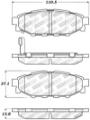 Picture of StopTech Performance 08-10 WRX Rear Brake Pads