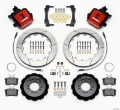 Picture of Wilwood Combination Parking Brake Rear Kit 12-88in Red 2013-Up Ford Focus ST w- Lines