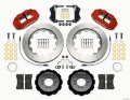 Picture of Wilwood Narrow Superlite 6R Front Hat Kit 14-00in Red 2013-Up Ford Focus ST w- Lines
