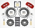 Picture of Wilwood AERO4 Rear Kit 14-25in Drilled Red 2008-2009 Pontaic G8 w-Lines