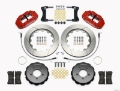 Picture of Wilwood Narrow Superlite 6R Front Hat Kit 14-00in Red 2005-Up Mazda Miata w- Lines