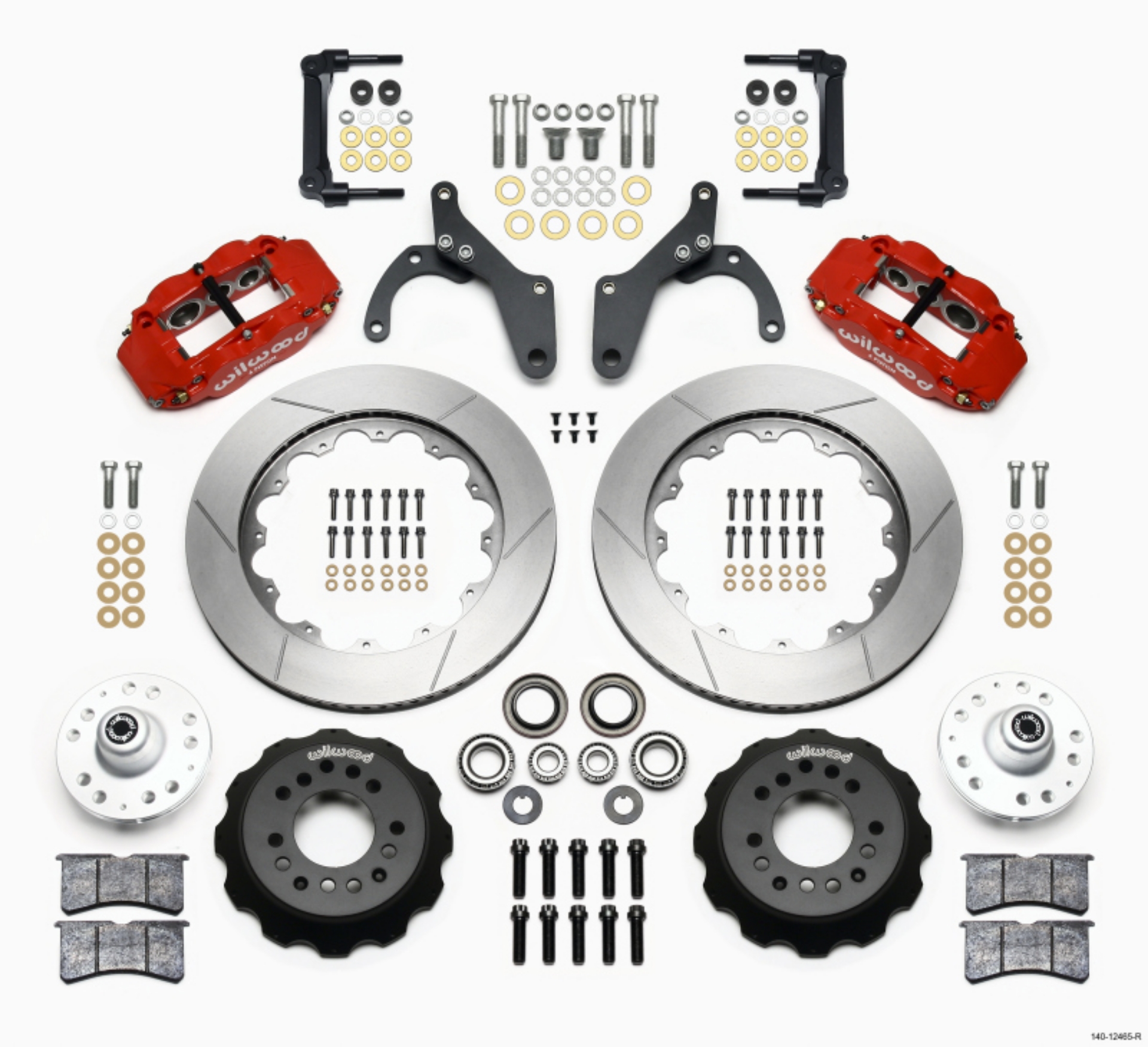 Picture of Wilwood Narrow Superlite 6R Front Hub Kit 14-00in Red 59-64 Chevy Impala - 63-64 Corvette