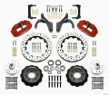 Picture of Wilwood Narrow Superlite 6R Front Hub Kit 12-88in Drill Red 59-64 Chevy Impala - 63-64 Corvette
