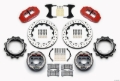 Picture of Wilwood Narrow Superlite 4R Rear P-Brk Kit 12-88in Drill Red Strange Eng Floater 3-49in Offset