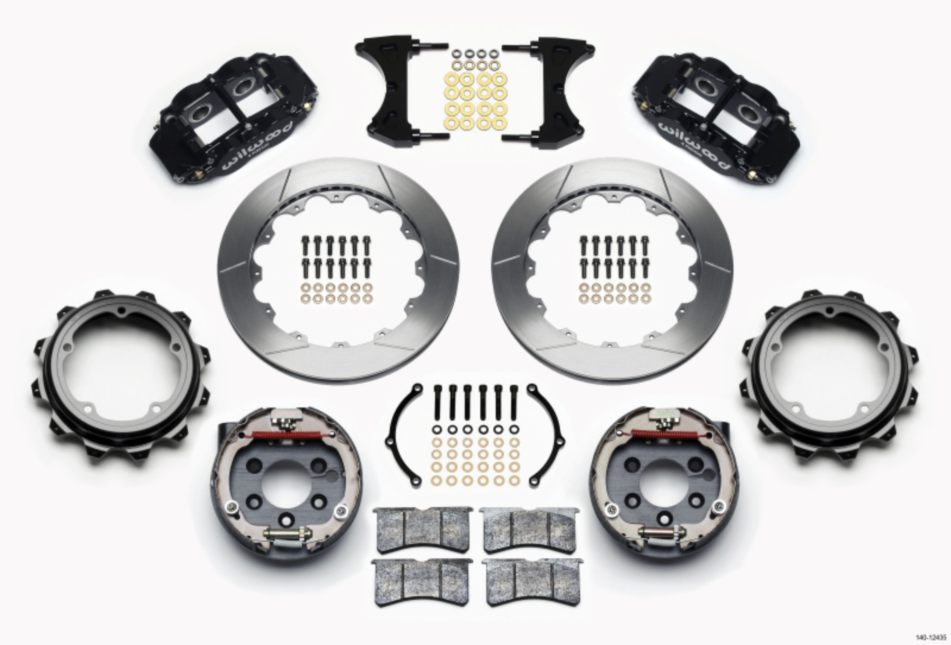 Picture of Wilwood Narrow Superlite 4R Rear P-Brk Kit 12-88in Strange Eng Floater 3-49in Offset