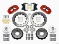 Picture of Wilwood Narrow Superlite 6R Front Hub Kit 12-88in Red Heidts Tri -5 2 inch Drop Spindle