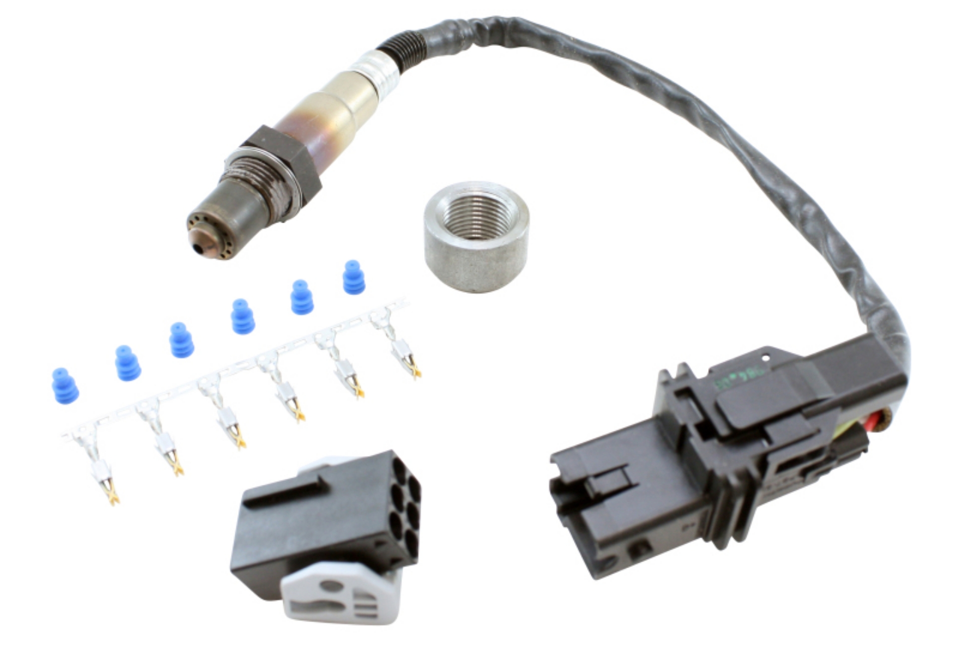 Picture of AEM Universal EMS Wideband 02 Kit Sensor- Bung- Connector- Wire-Seals- Pins