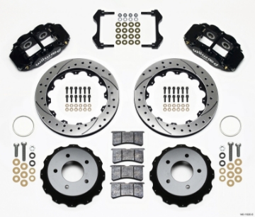 Picture of Wilwood Narrow Superlite 4R Rear Kit 12-88in Drilled 84-87 Corvette C4