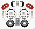 Picture of Wilwood Narrow Superlite 6R Front Hat Kit 14-00in Drilled Red 84-87 Corvette C4
