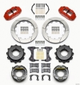 Picture of Wilwood Narrow Superlite 4R Rear Kit 12-88in Drilled Red Speedway Eng Floater w- New Style End