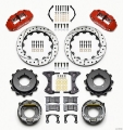 Picture of Wilwood Narrow Superlite 4R Rear Kit 12-88in Red Speedway Eng Floater w- New Style End