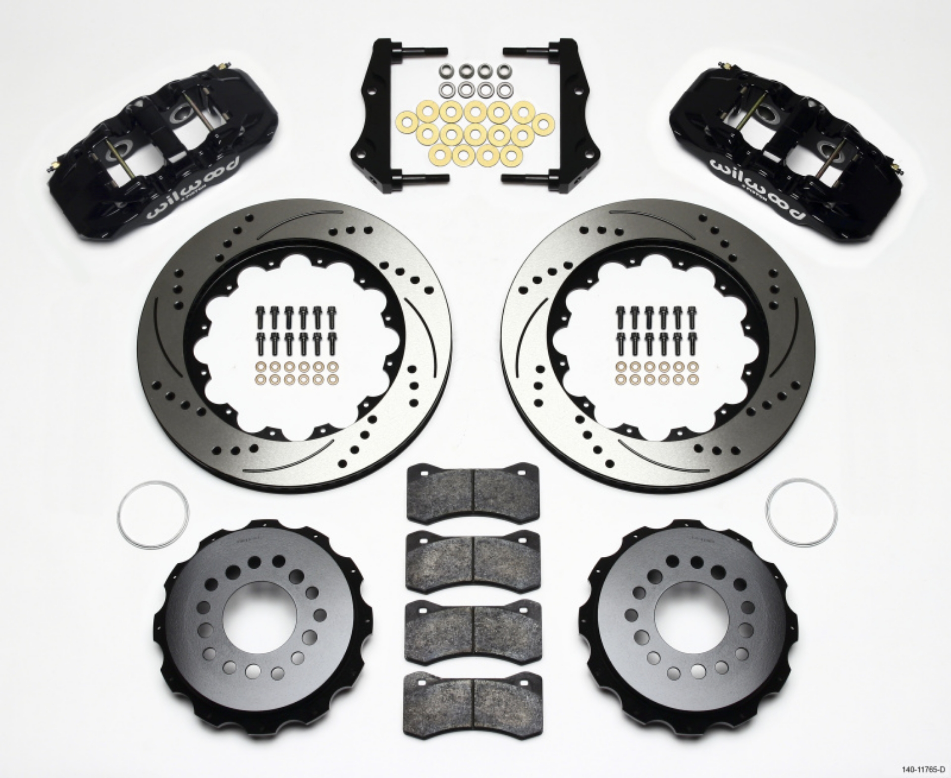 Picture of Wilwood AERO4 Rear Kit 14-25in Drilled 2006-10 Magnum-Challngr-Chrgr-300C