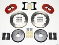 Picture of Wilwood Narrow Superlite 6R Front Hat Kit 13-06in Red Nissan 370Z-Fiti G37