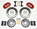 Picture of Wilwood Narrow Superlite 6R Front Hat Kit 13-06in Drill Red Nissan 370Z-Fiti G37