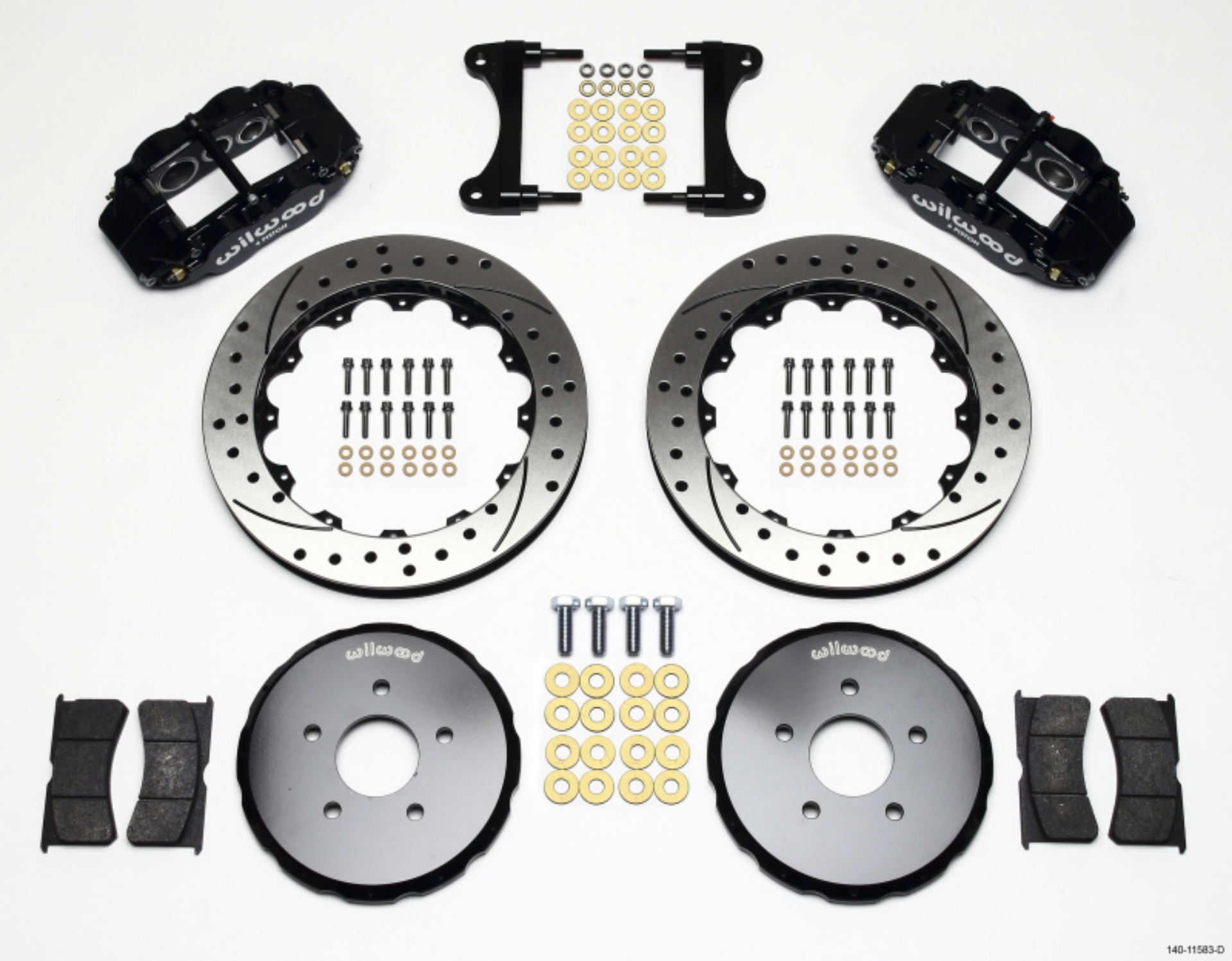 Picture of Wilwood Narrow Superlite 6R Front Hat Kit 13-06in Drilled Nissan 370Z-Fiti G37