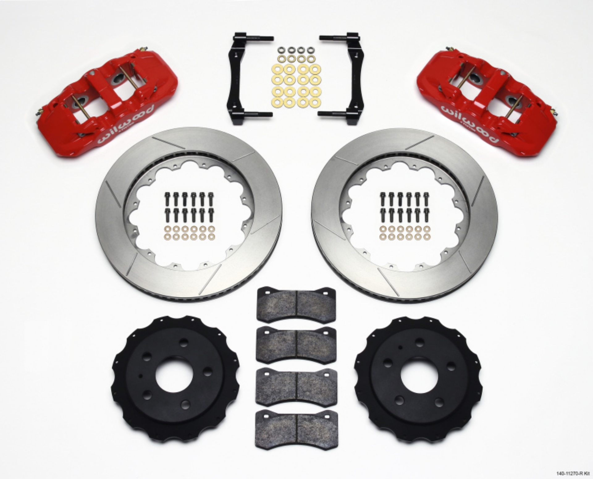 Picture of Wilwood AERO4 Rear Kit 14-25in Red 2010-2015 Camaro