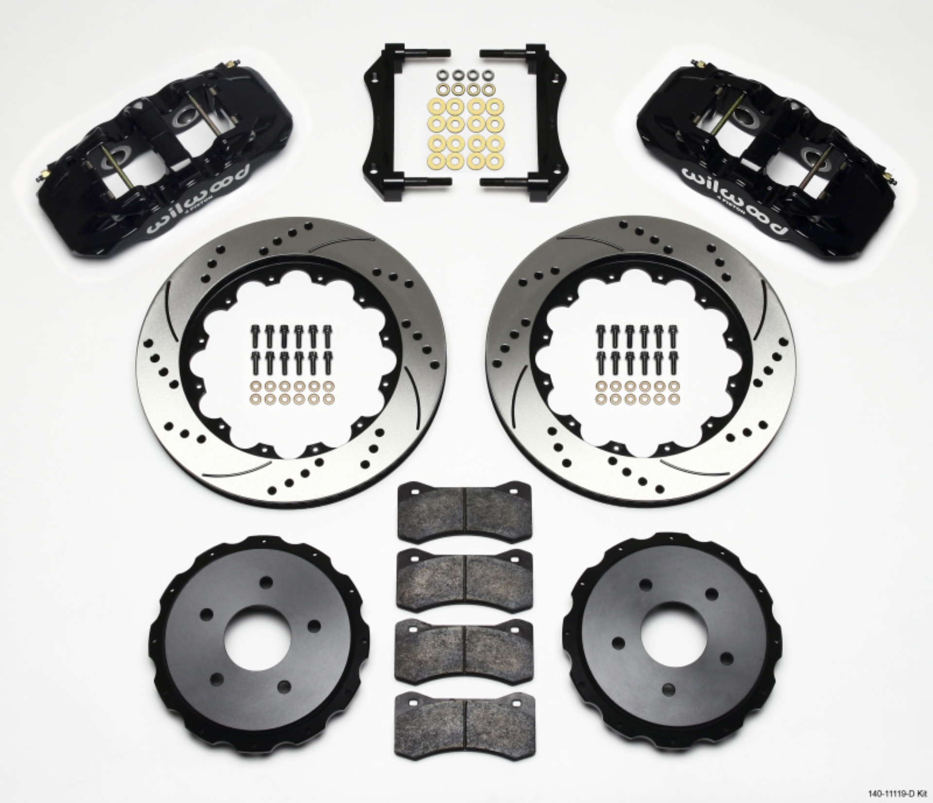 Picture of Wilwood AERO4 Rear Kit 14-00in Drilled 97-04 Corvette C5-Z06 05-13 C6