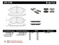 Picture of StopTech Performance 05-08 Legacy 2-5 GT Front Brake Pads