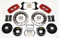 Picture of Wilwood AERO4 Rear P-Brake Kit 14-00in Drilled Red Small Ford 2-50in Offset