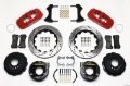 Picture of Wilwood AERO4 Rear P-Brake Kit 14-00in Drilled Red Small Ford 2-66in Offset