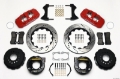 Picture of Wilwood AERO4 Rear P-Brake Kit 14-00in Drilled Red Chevy 12 Bolt-Spec 3-15in Brng
