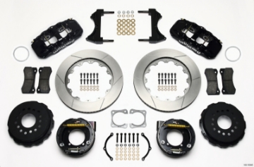 Picture of Wilwood AERO4 Rear P-Brake Kit 14-00in Chevy 12 Bolt-Spec 3-15in Brng