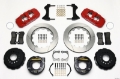Picture of Wilwood AERO4 Rear P-Brake Kit 14-00in Red Big Ford New Style 2-36in Offset