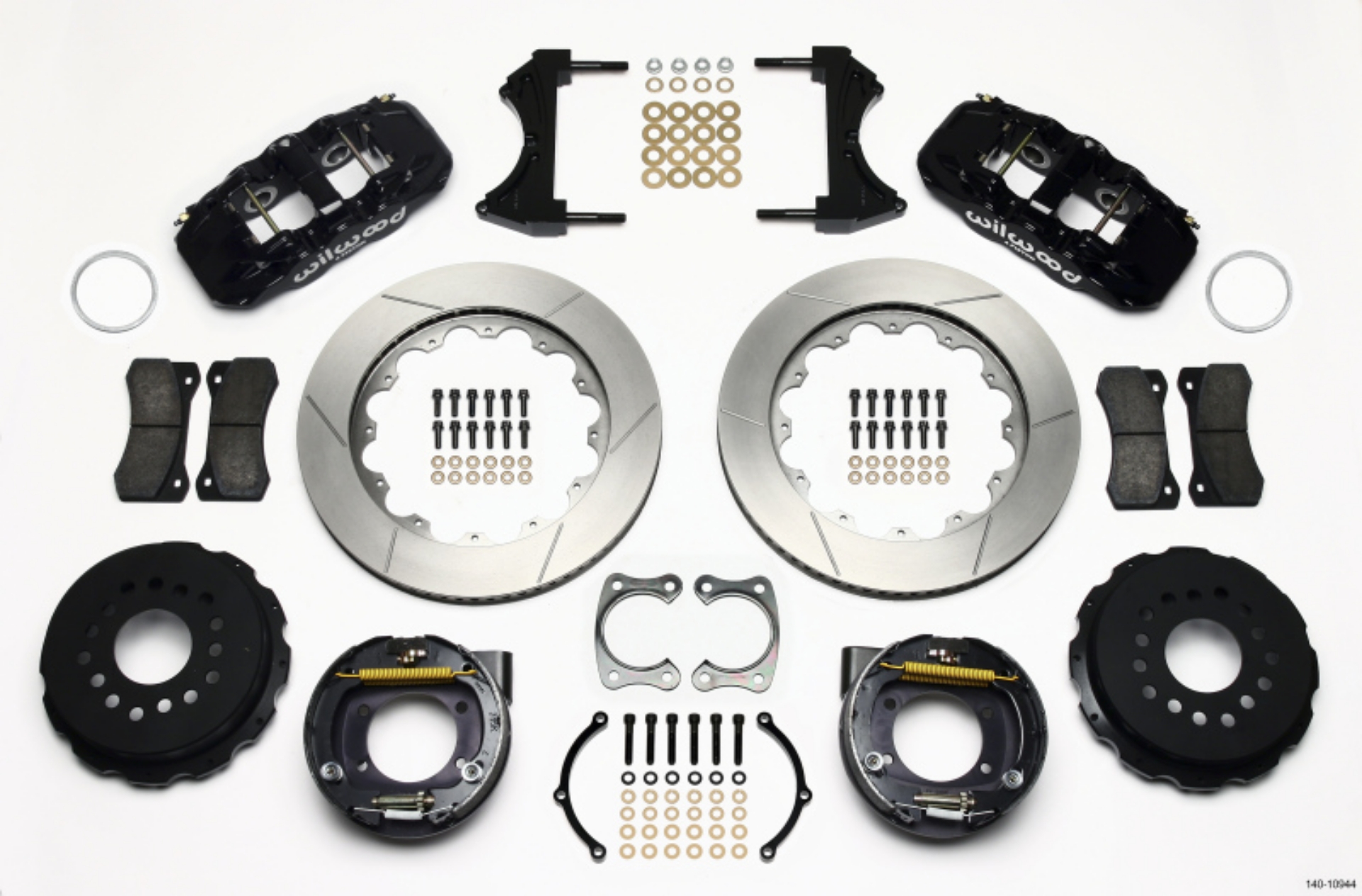Picture of Wilwood AERO4 Rear P-Brake Kit 14-00in Big Ford New Style 2-36in Offset