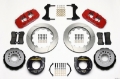 Picture of Wilwood AERO4 Rear P-Brake Kit 14-00in Red Chevy C-10 2-42 Offset 5-lug
