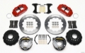 Picture of Wilwood Narrow Superlite 4R Rear P-Brk Kit 12-88in Red Chevy 12 Bolt-Spec 3-15in Brng Front mt