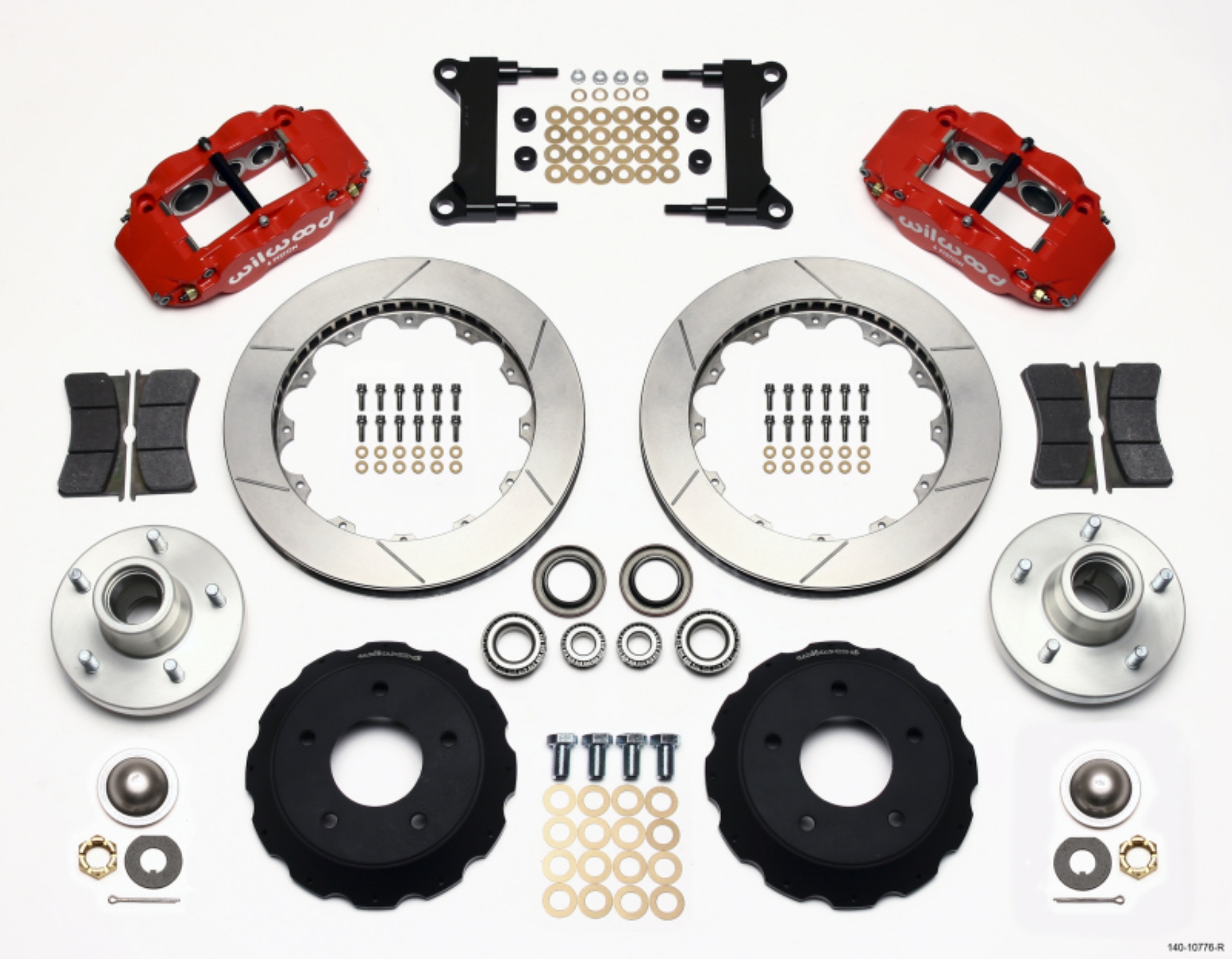 Picture of Wilwood Narrow Superlite 6R Front Hub Kit 14-00in Red Chevy C-10 60-87 CPP Drop Spindle
