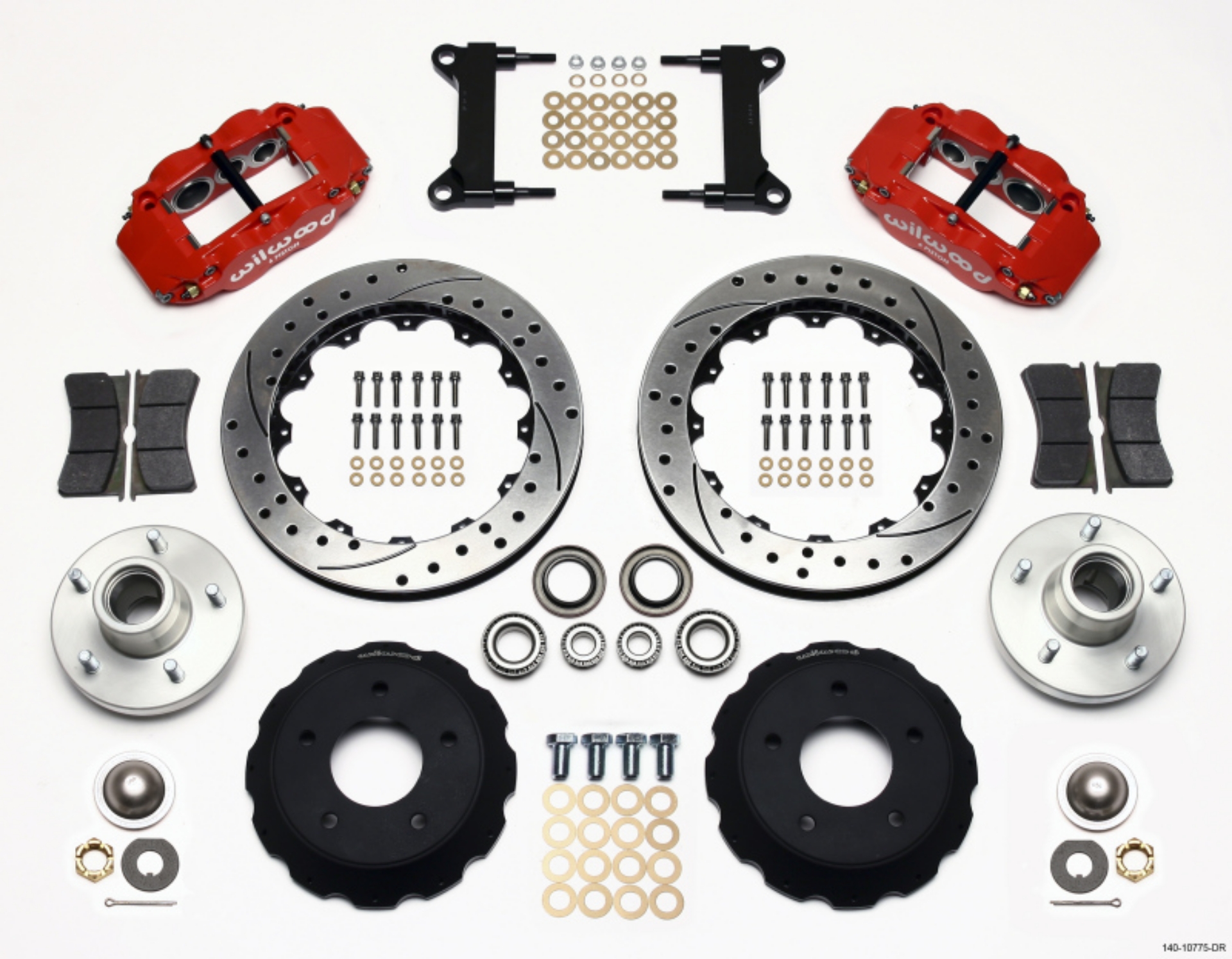 Picture of Wilwood Narrow Superlite 6R Front Hub Kit 13-06in Drill Red Chevy C-10 60-87 CPP Drop Spindle